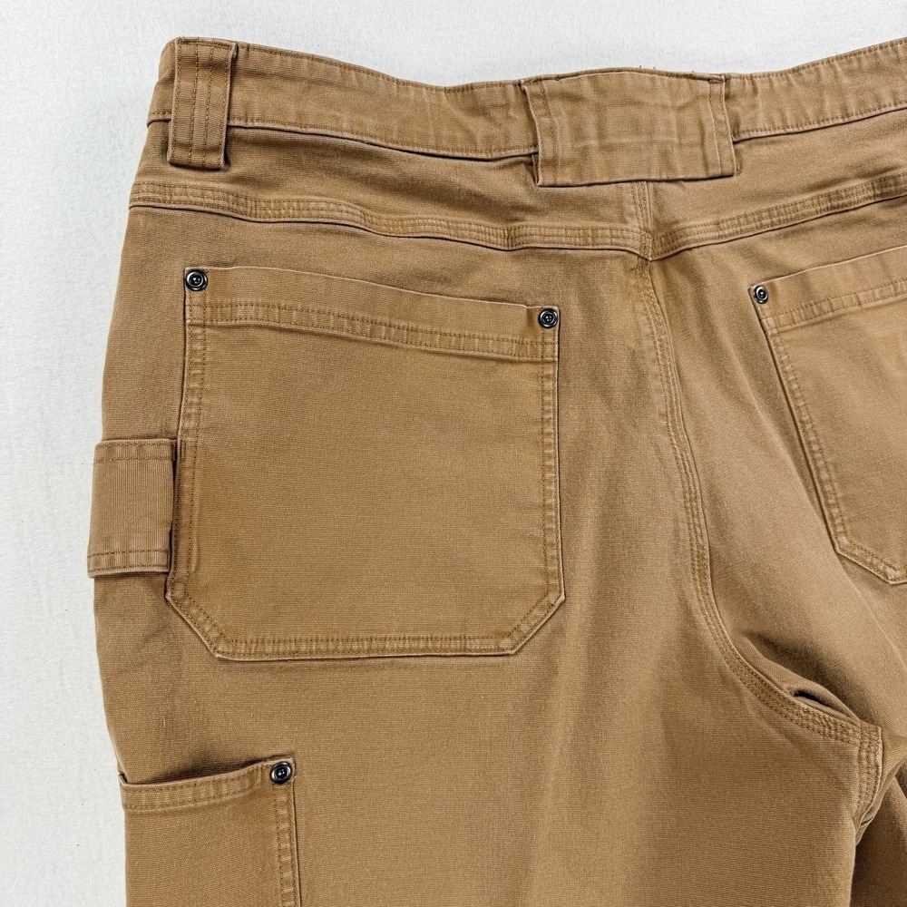 Mens Duluth Trading Flex Fire Hose Shorts Utility Workwear Brown Size 38 Canvas - Picture 9 of 10